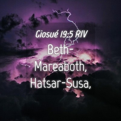 Picture 04 - Giosué 19:5 RIV - Beth-Mareaboth, - Bible Verse Picture