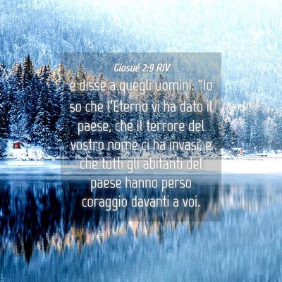 Picture 04 - Giosué 2:9 RIV - e disse a quegli uomini: “Io so che l’Eterno - Bible Verse Picture