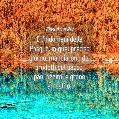 Picture 04 - Giosué 5:11 RIV - E l’indomani della Pasqua, in quel preciso - Bible Verse Picture