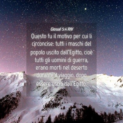 Picture 04 - Giosué 5:4 RIV - Questo fu il motivo per cui li circoncise: tutti - Bible Verse Picture