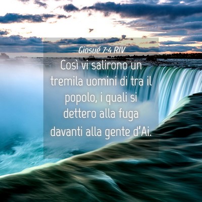 Picture 04 - Giosué 7:4 RIV - Così vi salirono un tremila uomini di tra il - Bible Verse Picture