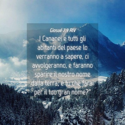 Picture 04 - Giosué 7:9 RIV - I Cananei e tutti gli abitanti del paese lo - Bible Verse Picture