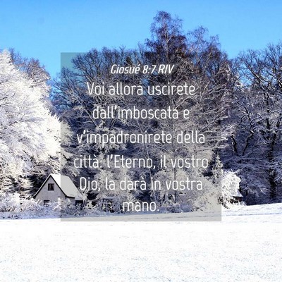 Picture 04 - Giosué 8:7 RIV - Voi allora uscirete dall’imboscata e - Bible Verse Picture