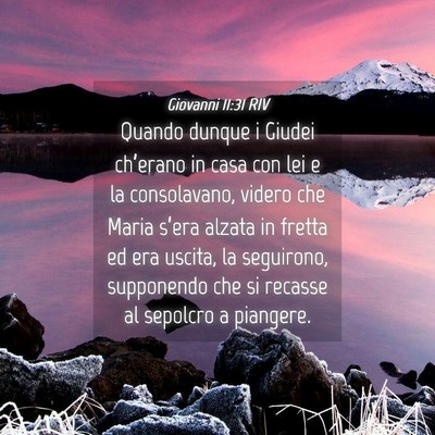 Picture 04 - Giovanni 11:31 RIV - Quando dunque i Giudei ch’erano in casa con lei - Bible Verse Picture