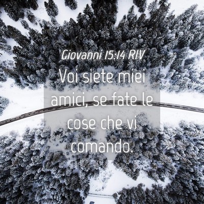 Picture 04 - Giovanni 15:14 RIV - Voi siete miei amici, se fate le cose che vi - Bible Verse Picture