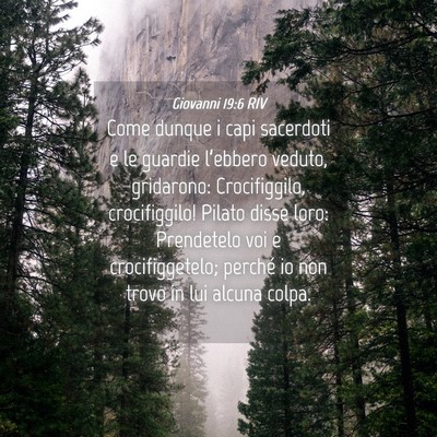 Picture 04 - Giovanni 19:6 RIV - Come dunque i capi sacerdoti e le guardie - Bible Verse Picture