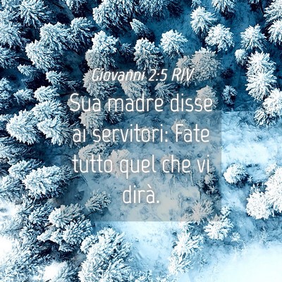Picture 04 - Giovanni 2:5 RIV - Sua madre disse ai servitori: Fate tutto quel che - Bible Verse Picture