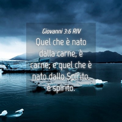Picture 04 - Giovanni 3:6 RIV - Quel che è nato dalla carne, è carne; e quel - Bible Verse Picture