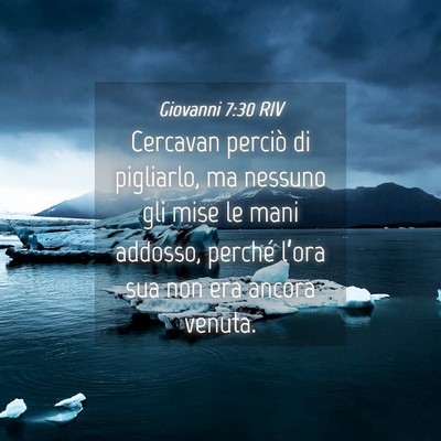 Picture 04 - Giovanni 7:30 RIV - Cercavan perciò di pigliarlo, ma nessuno gli - Bible Verse Picture