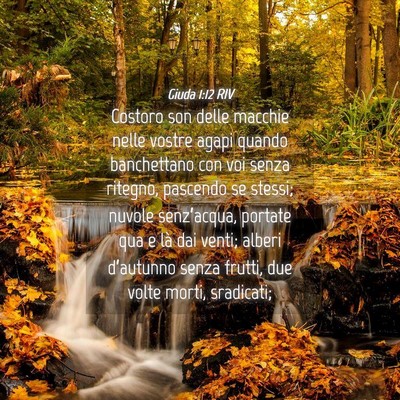 Picture 04 - Giuda 1:12 RIV - Costoro son delle macchie nelle vostre agapi - Bible Verse Picture