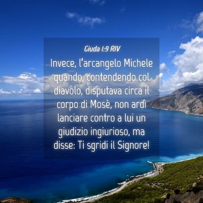 Picture 04 - Giuda 1:9 RIV - Invece, l’arcangelo Michele quando, contendendo - Bible Verse Picture