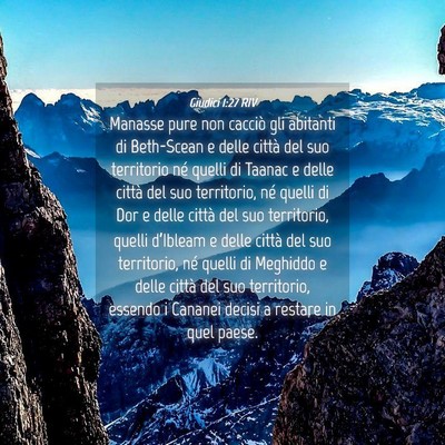 Picture 04 - Giudici 1:27 RIV - Manasse pure non cacciò gli abitanti di - Bible Verse Picture