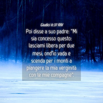 Picture 04 - Giudici 11:37 RIV - Poi disse a suo padre: “Mi sia concesso questo: - Bible Verse Picture