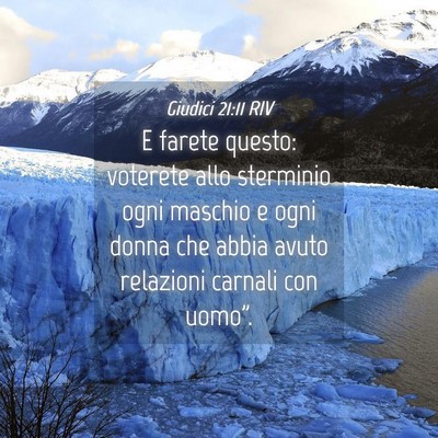 Picture 04 - Giudici 21:11 RIV - E farete questo: voterete allo sterminio ogni - Bible Verse Picture