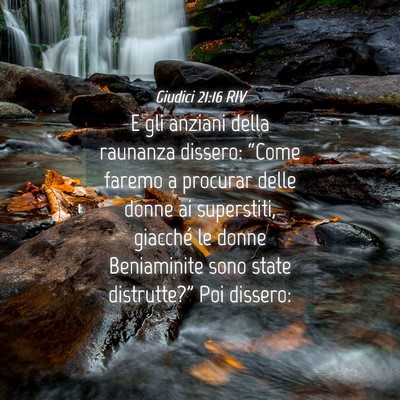Picture 04 - Giudici 21:16 RIV - E gli anziani della raunanza dissero: “Come - Bible Verse Picture