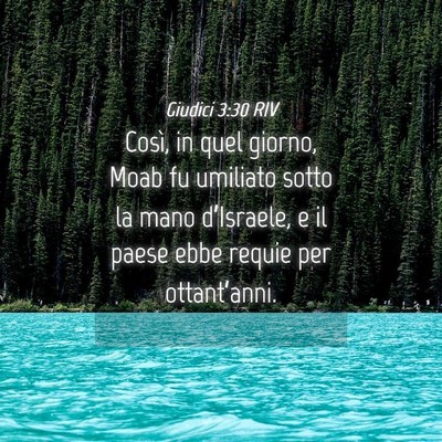 Picture 04 - Giudici 3:30 RIV - Così, in quel giorno, Moab fu umiliato sotto la - Bible Verse Picture