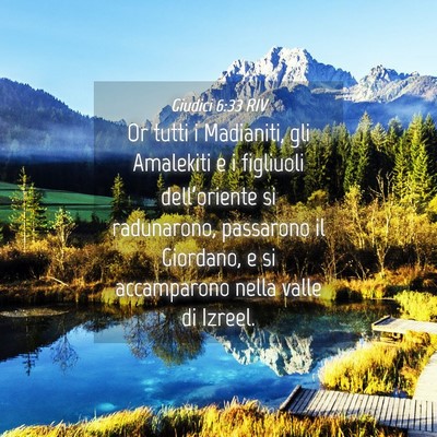 Picture 04 - Giudici 6:33 RIV - Or tutti i Madianiti, gli Amalekiti e i figliuoli - Bible Verse Picture