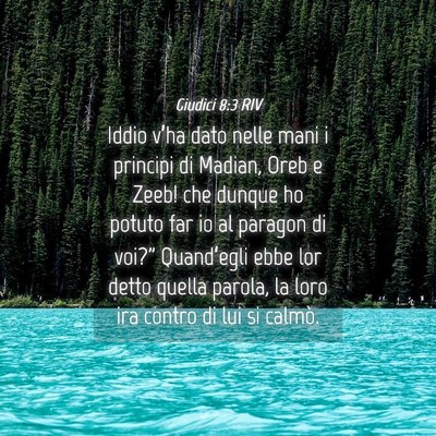 Picture 04 - Giudici 8:3 RIV - Iddio v’ha dato nelle mani i principi di - Bible Verse Picture