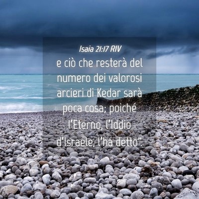 Picture 04 - Isaia 21:17 RIV - e ciò che resterà del numero dei valorosi - Bible Verse Picture