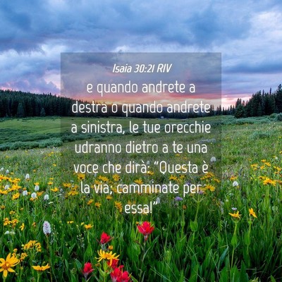 Picture 04 - Isaia 30:21 RIV - e quando andrete a destra o quando andrete a - Bible Verse Picture