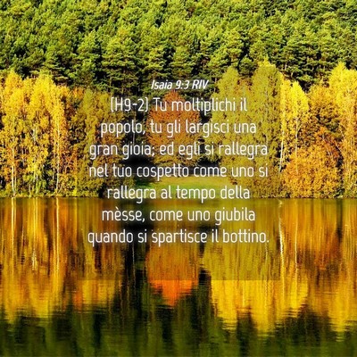 Picture 04 - Isaia 9:3 RIV - (H9-2) Tu moltiplichi il popolo, tu gli largisci - Bible Verse Picture