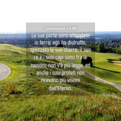 Picture 04 - Lamentazioni 2:9 RIV - Le sue porte sono affondate in terra; egli ha - Bible Verse Picture