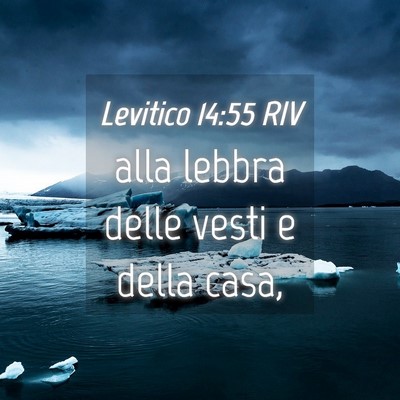 Picture 04 - Levitico 14:55 RIV - alla lebbra delle vesti e della - Bible Verse Picture