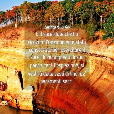 Picture 04 - Levitico 16:32 RIV - E il sacerdote che ha ricevuto l’unzione ed è - Bible Verse Picture