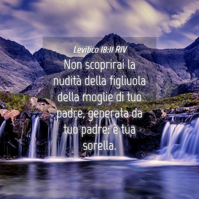 Picture 04 - Levitico 18:11 RIV - Non scoprirai la nudità della figliuola della - Bible Verse Picture