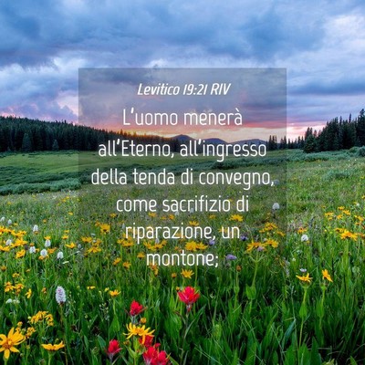 Picture 04 - Levitico 19:21 RIV - L’uomo menerà all’Eterno, all’ingresso - Bible Verse Picture