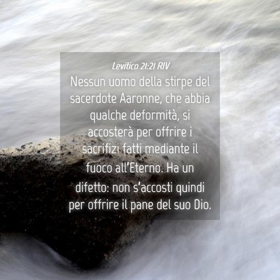 Picture 04 - Levitico 21:21 RIV - Nessun uomo della stirpe del sacerdote Aaronne, - Bible Verse Picture
