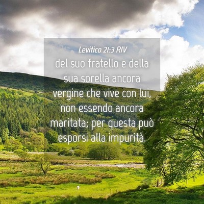 Picture 04 - Levitico 21:3 RIV - del suo fratello e della sua sorella ancora - Bible Verse Picture