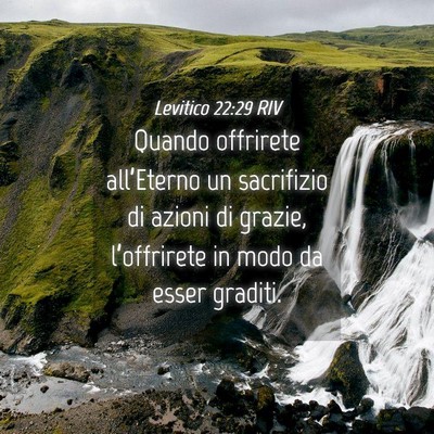 Picture 04 - Levitico 22:29 RIV - Quando offrirete all’Eterno un sacrifizio di - Bible Verse Picture