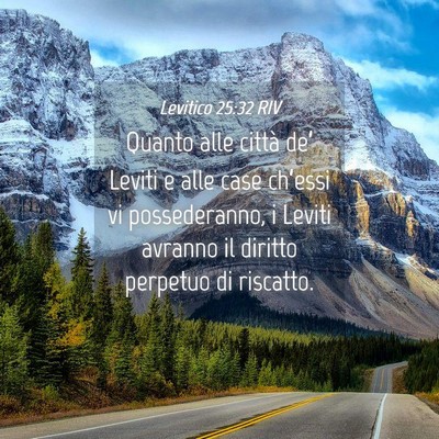Picture 04 - Levitico 25:32 RIV - Quanto alle città de’ Leviti e alle case - Bible Verse Picture