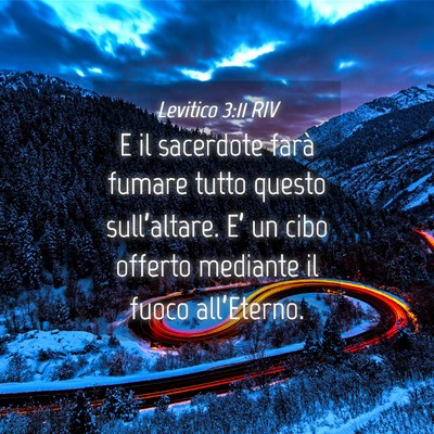 Picture 04 - Levitico 3:11 RIV - E il sacerdote farà fumare tutto questo - Bible Verse Picture