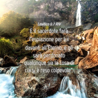 Picture 04 - Levitico 6:7 RIV - E il sacerdote farà l’espiazione per lui - Bible Verse Picture