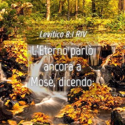 Picture 04 - Levitico 8:1 RIV - L’Eterno parlò ancora a Mosè, - Bible Verse Picture