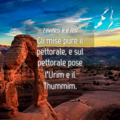 Picture 04 - Levitico 8:8 RIV - Gli mise pure il pettorale, e sul pettorale pose - Bible Verse Picture