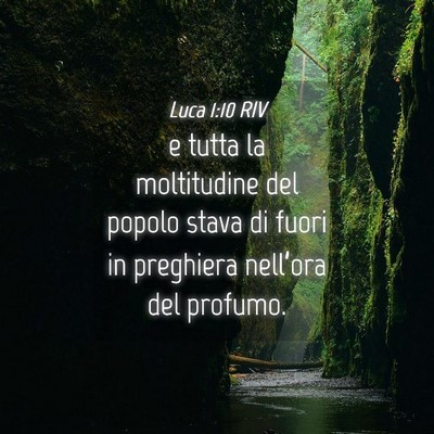 Picture 04 - Luca 1:10 RIV - e tutta la moltitudine del popolo stava di fuori - Bible Verse Picture