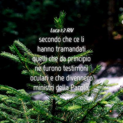 Picture 04 - Luca 1:2 RIV - secondo che ce li hanno tramandati quelli che da - Bible Verse Picture