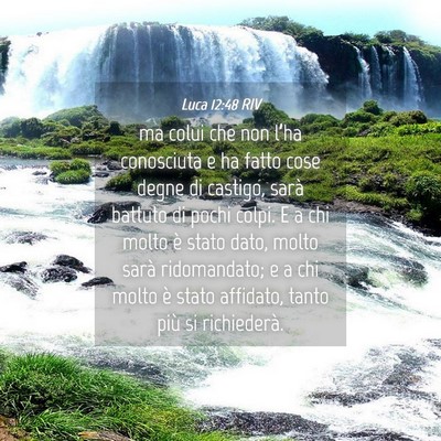 Picture 04 - Luca 12:48 RIV - ma colui che non l’ha conosciuta e ha fatto - Bible Verse Picture