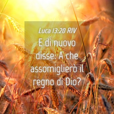 Picture 04 - Luca 13:20 RIV - E di nuovo disse: A che assomiglierò il regno di - Bible Verse Picture