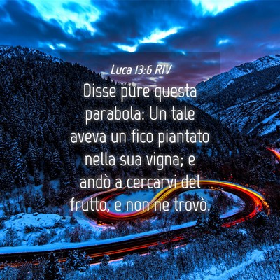 Picture 04 - Luca 13:6 RIV - Disse pure questa parabola: Un tale aveva un fico - Bible Verse Picture