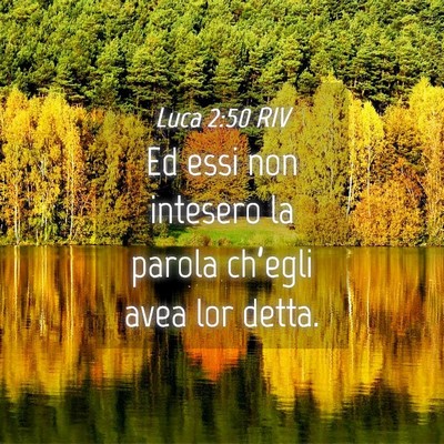 Picture 04 - Luca 2:50 RIV - Ed essi non intesero la parola ch’egli avea lor - Bible Verse Picture