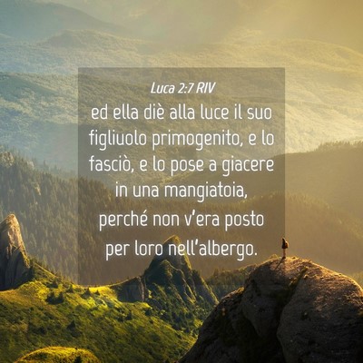 Picture 04 - Luca 2:7 RIV - ed ella diè alla luce il suo figliuolo - Bible Verse Picture