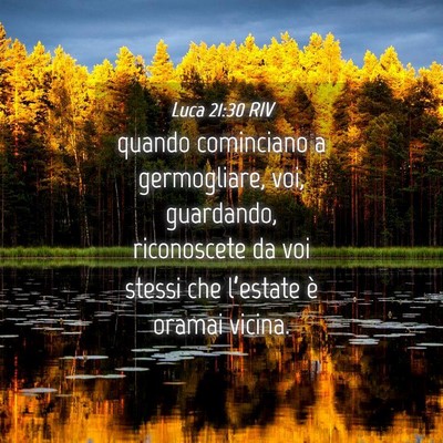 Picture 04 - Luca 21:30 RIV - quando cominciano a germogliare, voi, guardando, - Bible Verse Picture