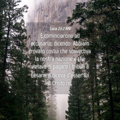 Picture 04 - Luca 23:2 RIV - E cominciarono ad accusarlo, dicendo: Abbiam - Bible Verse Picture