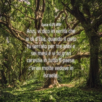 Picture 04 - Luca 4:25 RIV - Anzi, vi dico in verità che ai dì d’Elia, - Bible Verse Picture
