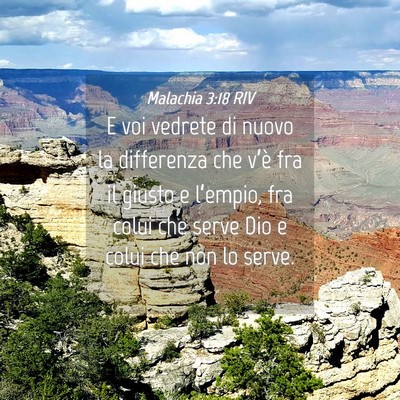 Picture 04 - Malachia 3:18 RIV - E voi vedrete di nuovo la differenza che v’è - Bible Verse Picture