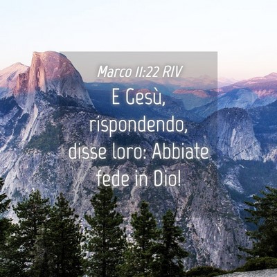 Picture 04 - Marco 11:22 RIV - E Gesù, rispondendo, disse loro: Abbiate fede in - Bible Verse Picture